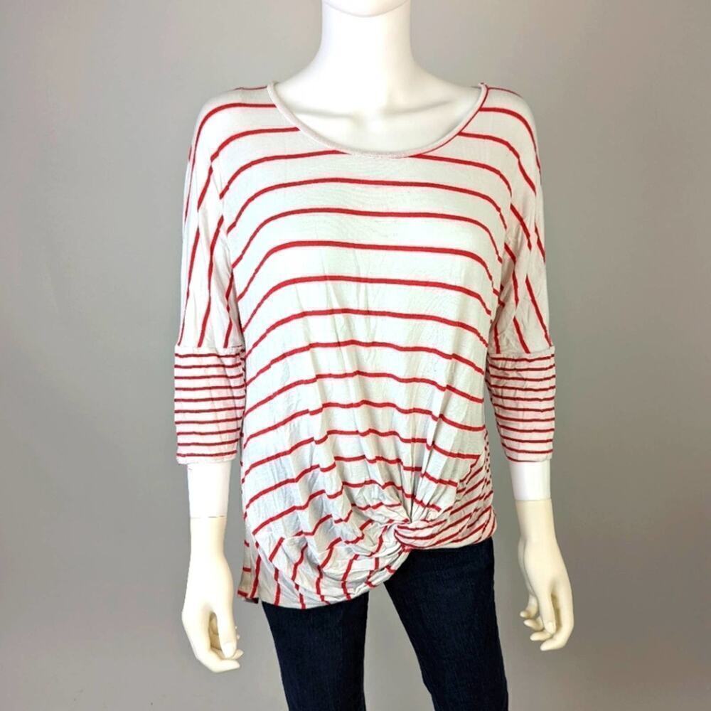 B.E. Stage Striped Tee Shirt L